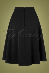 Banned Retro - 40s Sophisticated Lady Swing Skirt in Black 2