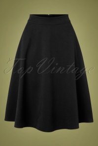Banned Retro - 40s Sophisticated Lady Swing Skirt in Black