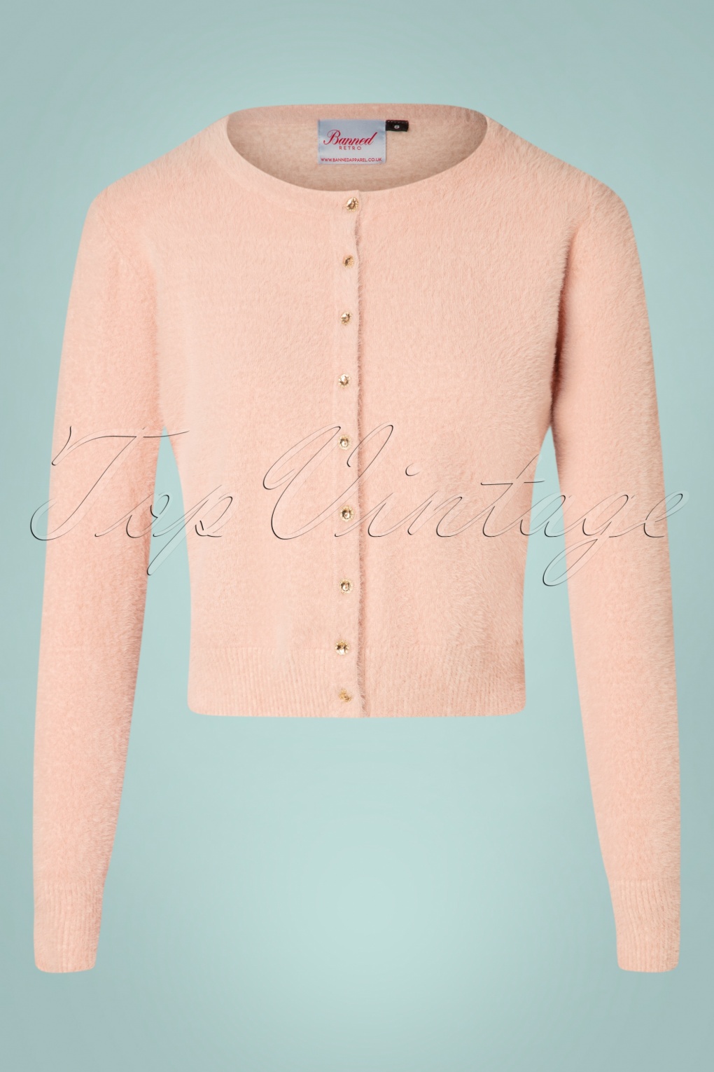 powder pink cardigan