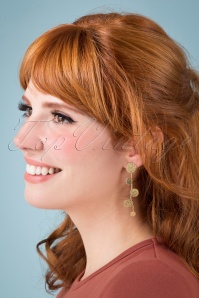 Topvintage Boutique Collection - 50s Fever Earrings in Gold 2