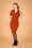 50s Denysa Pencil Dress in Cinnamon
