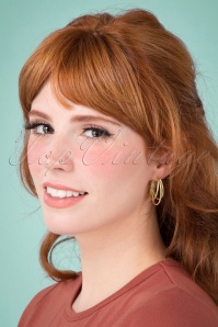Day&Eve by Go Dutch Label - 50s Carrie Earrings in Gold 2