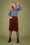 Falda de pana Emilie de los años 60 en marrón sándalo