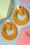 Day&Eve by Go Dutch Label - 50s Riley Velvet Earrings in Mustard 3