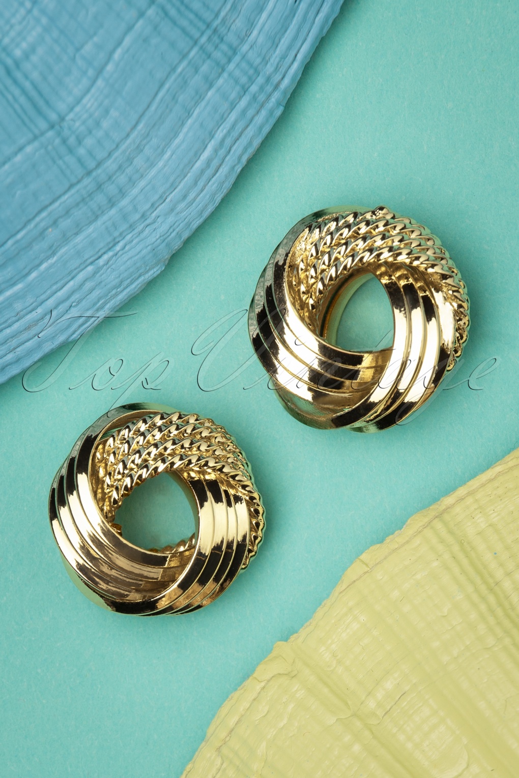 50s Leah Earrings in Gold