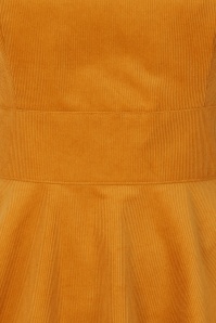 Bunny - 60s Wonder Years Pinafore Dress in Mustard 5
