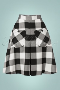 Bunny - 50s Teen Spirit Skirt in Black and White