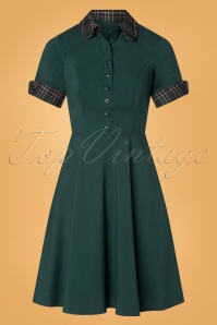 Bunny - 50s Tiddlywinks Dress in Green