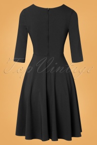 Bunny - 50s Patricia Swing Dress in Black 4