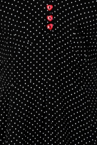 Bunny - Sophia Pin Dots Swing Dress Années 50 en Noir et Blanc 4