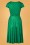Vintage Chic 34886 Caryl Polkadot Swing Dress Emerald Green 20200907 006W