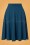 Vintage Chic 36324 Sheila Swing Skirt Petrol Blue 20200908 001W