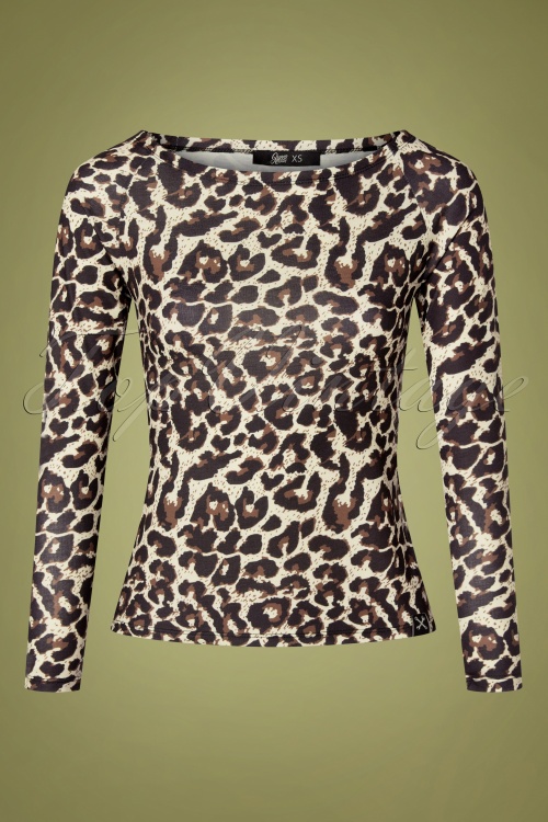 Queen Kerosin - U-Boat-Langarmoberteil in Leopard