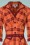 Miss Candyfloss - TopVintage exclusive ~ 50s Juniper Tartan Swing Dress in Rust Orange 2