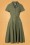 Collectif 35192 50s Caterina Swing Dress Olive Green 20200910 001W