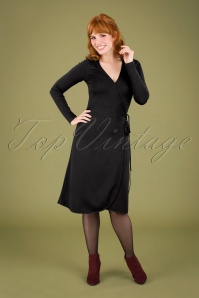 Vintage Chic for Topvintage - 50s Leonie Swing Dress in Black