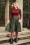 50s Di Di Swing Skirt in Olive Green