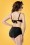 Belsira - Joelle gestreept bikinibroekje in marineblauw en zwart 4