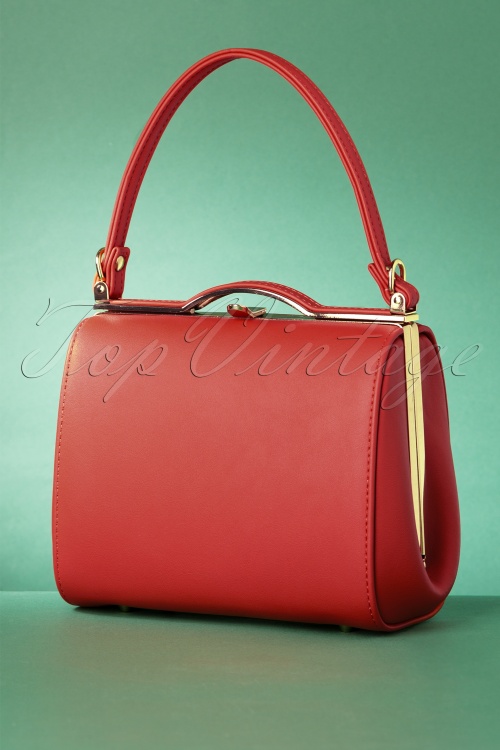 Collectif Clothing - 60s Carrie Bag in Red