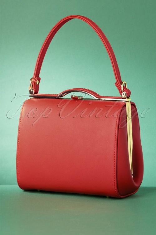 Collectif Clothing - Carrie Autumnal Bloom Tasche in Burgund