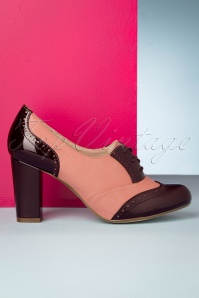 Chelsea Crew - 60s Orly Shoe Booties in Burgundy and Mauve 4