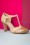 Chelsea Crew - 20s Gatsby T-Strap Pumps in Tan and Nude