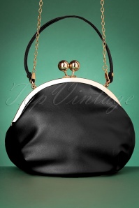 Collectif Clothing - 50s Milly Elegant Daytime Bag in Black