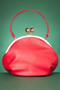 Collectif Clothing - 50s Milly Elegant Daytime Bag in Red 2
