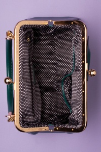 Banned Alternative - Lockwood Bow Handbag Années 50 en Vert 3