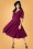 Unique Vintage 34208 Delores Dress Purple Black Dot200921 020M
