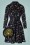 Circus - TopVintage exclusive ~ 60s Emilia Discoflower Dress in Navy