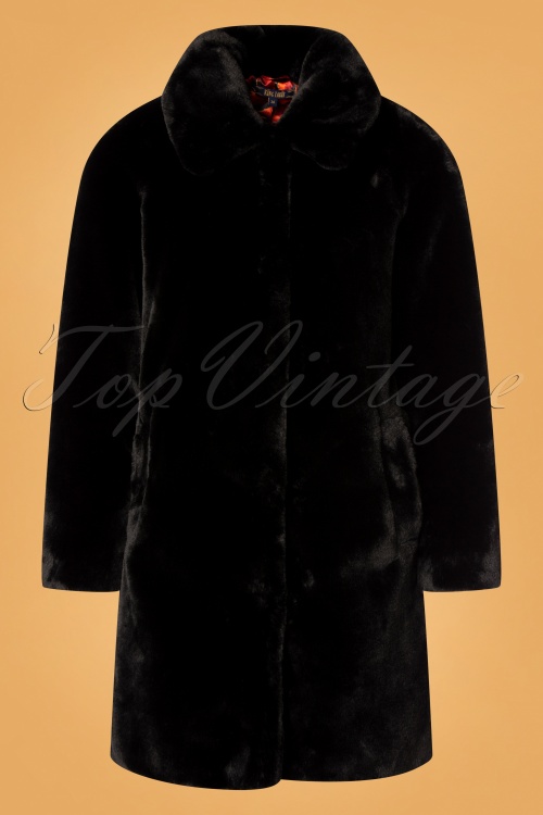 60s Betty Philly Coat in Black