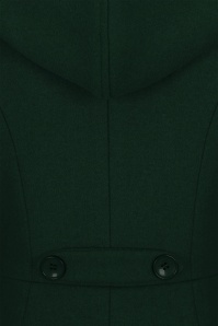 Collectif Clothing - 50s Heather Hooded Swing Coat in Forest Green 5