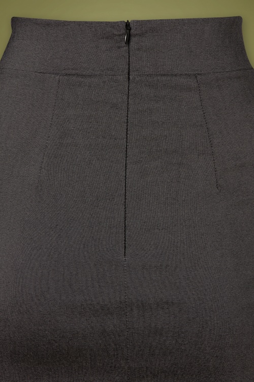 Vintage Chic for Topvintage - 50s Eleonora Pencil Skirt in Grey 2