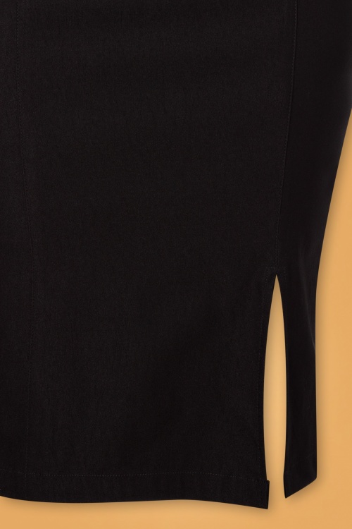 Steady Clothing - Cora Pencil Skirt Années 50 en Noir 2