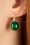 Urban Hippies - 60s Goldplated Dot Earrings in Emerald