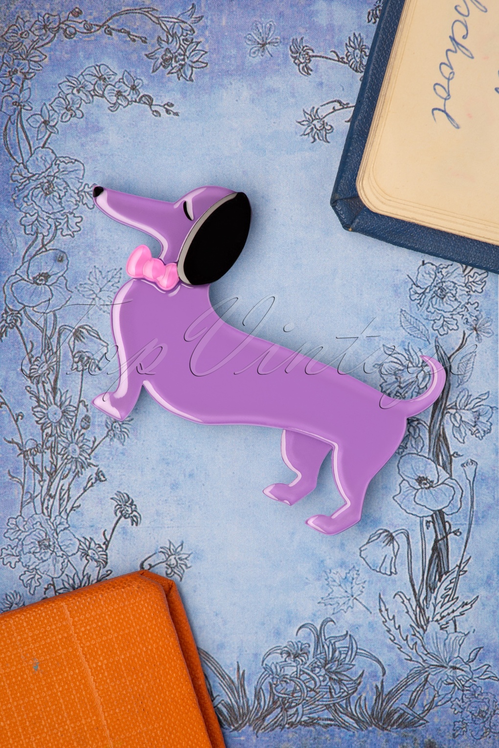 TopVintage exclusive Spiffy The Sausage Dog Brooch