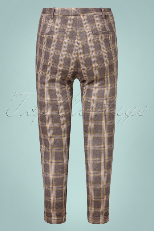 Louche - 60s Jaylo Clan Check Trousers in Grey 2