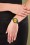 Urban Hippies - Peony lederen armband in dennengroen en geel