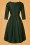 Timeless - 50s Genevieve Polkadot Swing Dress in Green 4