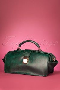 Collectif Clothing - 50s Keira Doctors Bag in Green 2