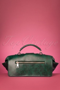 Collectif Clothing - 50s Keira Doctors Bag in Green 5