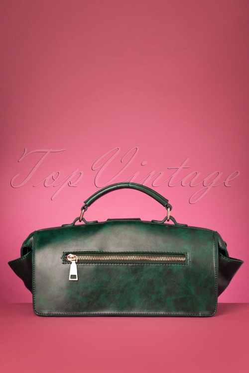 Collectif Clothing - 50s Keira Doctors Bag in Green 5