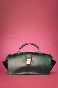 Collectif Clothing - 50s Keira Doctors Bag in Green 3