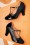 Banned Retro - Diva Blues T-Strap Pumps Années 50 en Noir