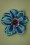 Lady Luck's Boutique - Lovely Anemone Hhaarclip in teal 2