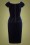 Vintage Chic for Topvintage - Glenda Velvet Pencil Dress Années 50 en Bleu Marine 5