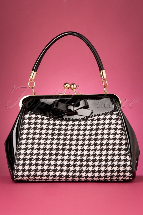 Banned Alternative - 50s Gene Handbag in Black and White