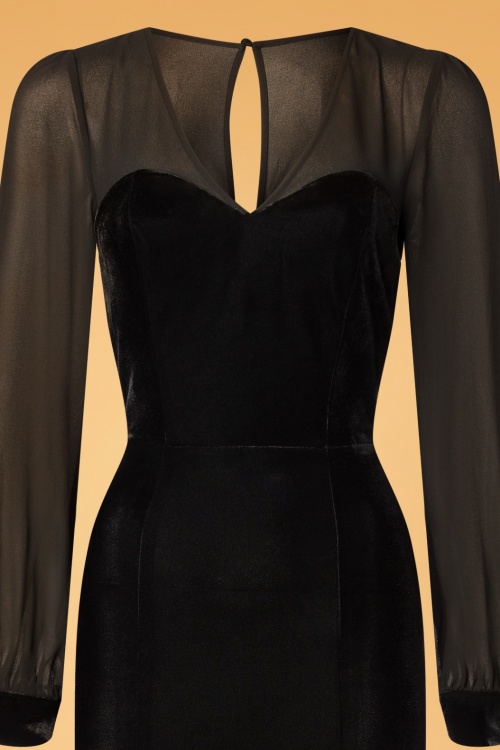 robe noir maxi