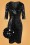 Vintage Chic 35338 Saskia Sequin Pencil Dress Black Velvet 20201014 001Z